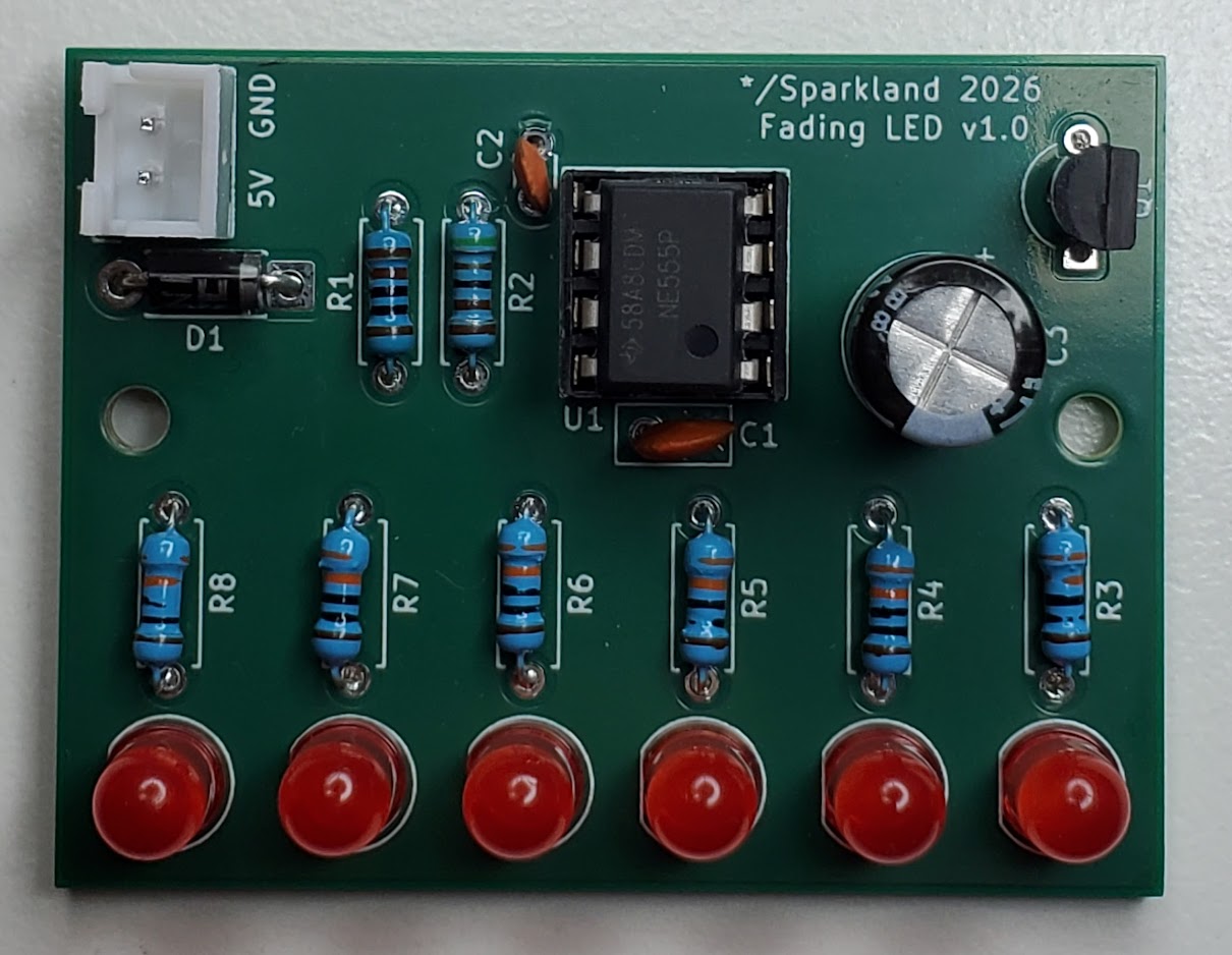 555 Timer LED Fading Circuit