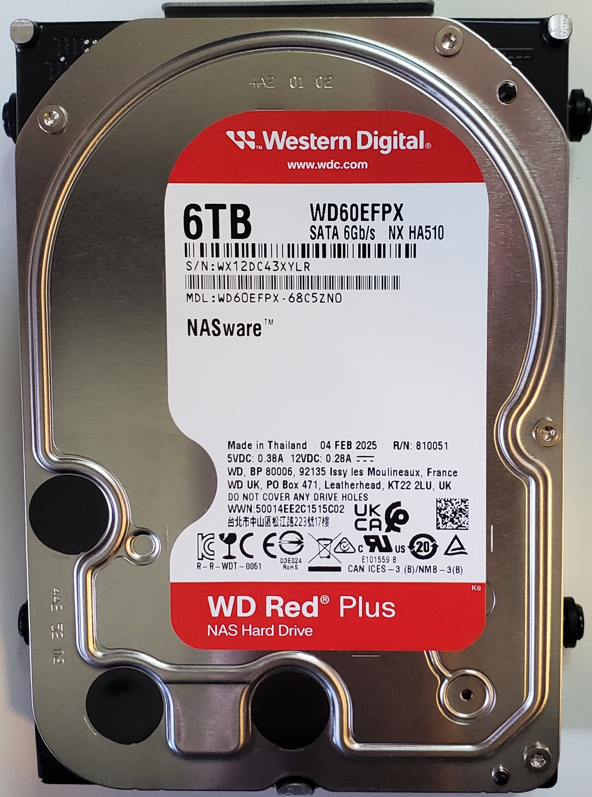 Western Digital 6TB WD Red Plus hard drive